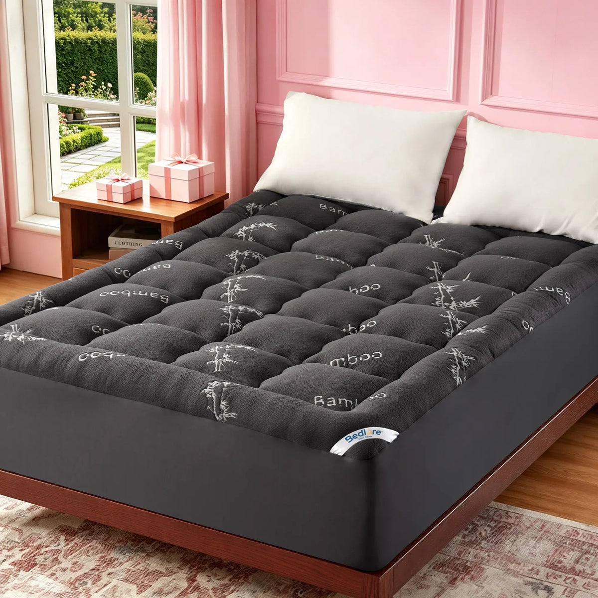 Bamboo Cooling Mattress Topper – Fitted, Deep Pocket