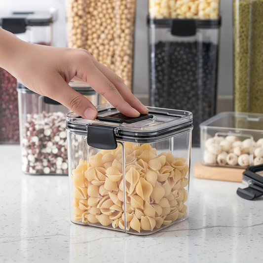 Clear Airtight Food Storage Container – Airtight Seal Close-Up